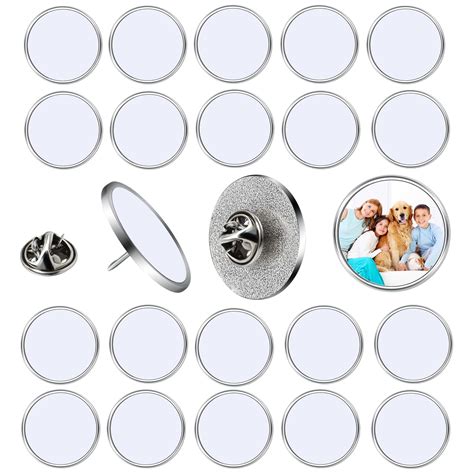 Sublimation Blank Pins Diy Button Badge Sublimation Silver