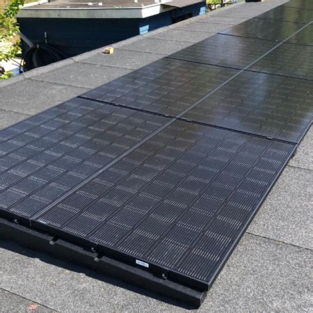 Zonnepanelen Voor Plat Dak Single Betonvoet Nr Graden