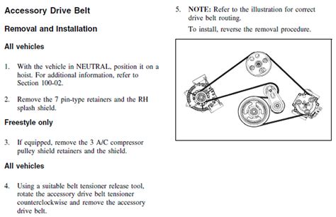 Ford Tempo 1991 Serpentine Belt Diagram