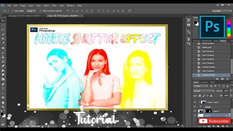 How To Edit Harris Shutter Effect In Photoshop Photoshop Tutorial