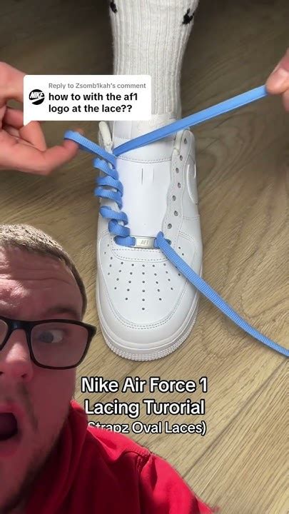 How To Lace Nike Air Force 1 Oval Laces 💀💀💀 Youtube