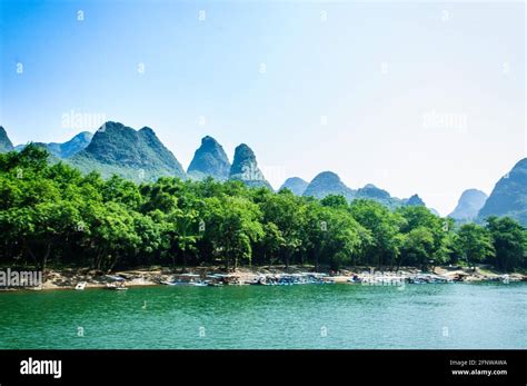 The Li river scenery in summer Stock Photo - Alamy