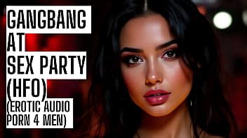 Welcome To The Sex Party Full Gangbang Erotic Audio On My Site ASMR HFO JOI Erotic Audio 4 Men