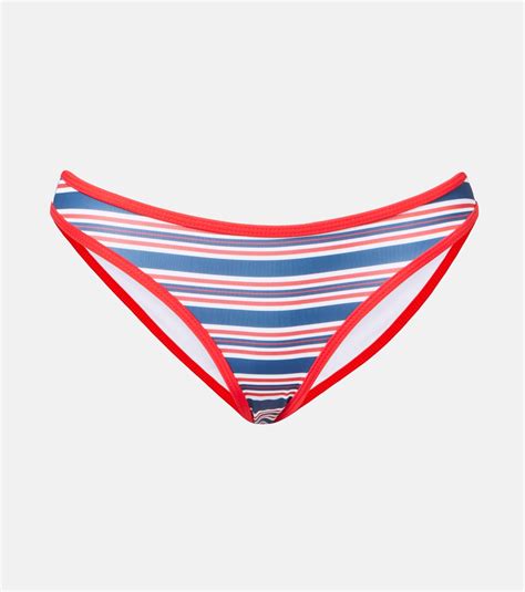 Most Wanted Striped Bikini Bottoms In Multicoloured Jade Swim Mytheresa