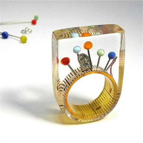 Колечки из эпоксидной смолы для настоящих рукодельниц 😅 | Интересный ...