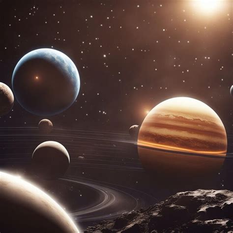 Premium Ai Image Planets Of Our Solar System Background