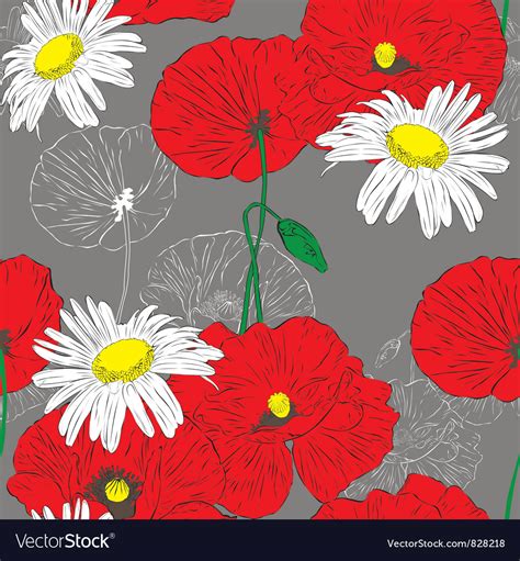 Floral Seamless Background Royalty Free Vector Image