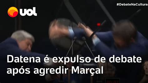 Datena agride Pablo Marçal cadeirada e é expulso Cena absurda