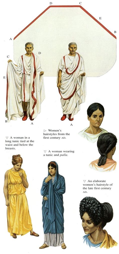 Roman Toga Tunic And Tunic And Palla Double Click On Image To Enlarge