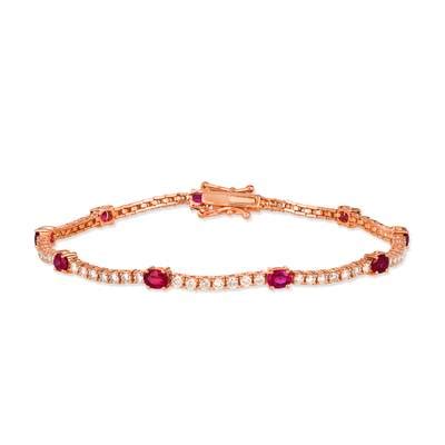 K Strawberry Gold Bracelet Nude Diamonds TSSF Le Vian