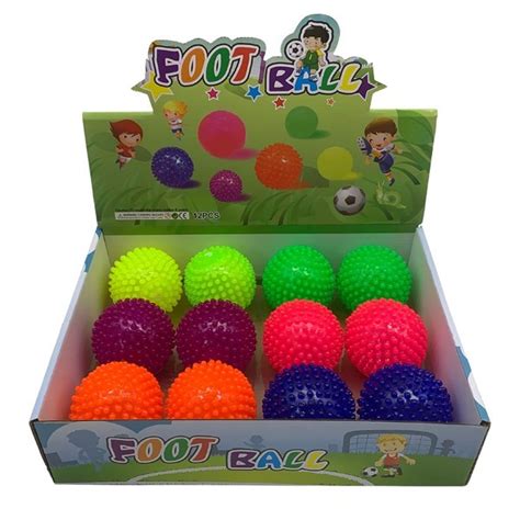 Pepeganga S A Pelota De Goma Con Luz Y Sonido CAJA X12 Varios Colores