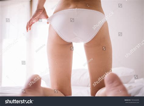 Sexy Female Buttocks White Lingerie On Stock Photo Edit Now