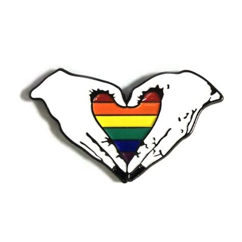 Wholesale Lgbt Rainbow Lesbian Gay Pride Flag Custom Metal Enamel Lapel Pin Badge Buy Enamel
