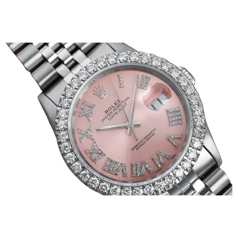 Rolex Datejust 36mm Perle Tahiti cadran romain diamant personnalisé 3Ct