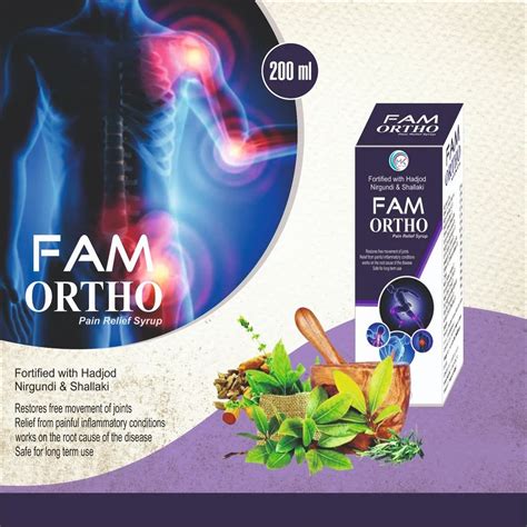 Fam Ortho Syrup At Rs Bottle Herbal Joint Pain Syrup In Sangrur