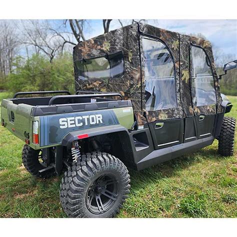 Hisun Sector Crew Camo Star Upper Doors Zippered Rear Window