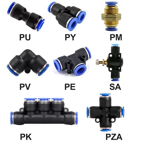 Pcs Pneumatic Air Quick Fitting Push In Connector Mm