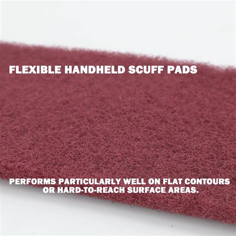 Qzattcaen Maroon General Purpose Scuff Pads Scuffing