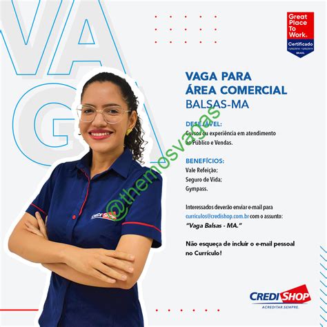 Rea Comercial Balsas Ma Vaga S Themos Vagas Empregos E