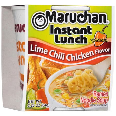 Maruchan Instant Lunch Hot Spicy Lime Chilli Chicken Flavour G Sweet Genie