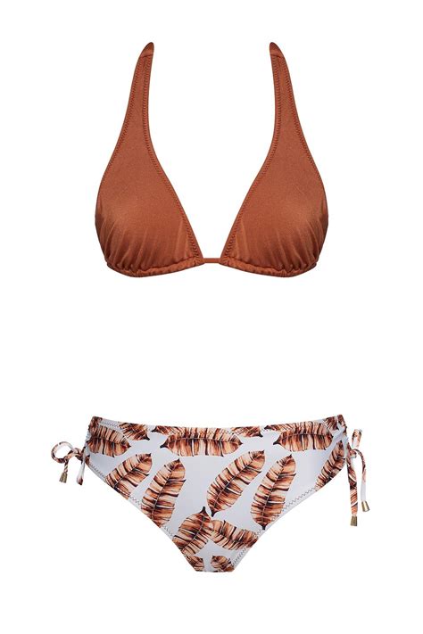 Kalın Askılı Üçgen Bikini Takım