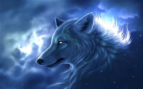 Blue Anime Wolf Wallpapers Top Free Blue Anime Wolf Backgrounds