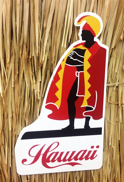 King Kamehameha Uv Printed Hawaii Sign Etsy