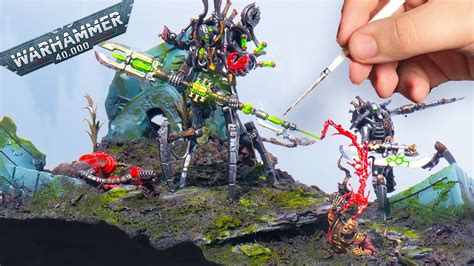 My Last Warhammer Necron Diorama Build Youtube