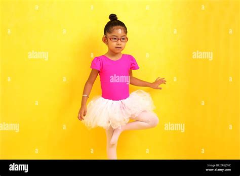 Year Old Brunette Latina Girl With Autism Spectrum Disorder Asd Takes Ballet Dance Therapy