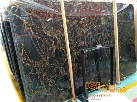 Chinese Portoro Marble Tiles Slabs Athen Portoro Marble Tiles Slabs