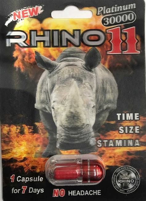 5 X Rhino 11 Platinum 30000 3d Male Enhancement Stamina Pills No Headache