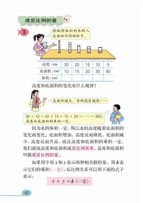 人教版六年级数学下册 正比例和反比例的意义人教版六年级数学下册课本奥数网