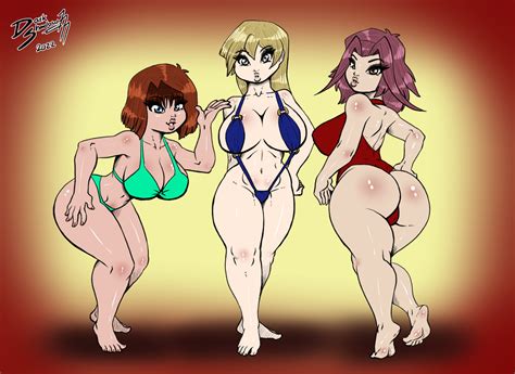Comm Swimsuit Cuties V By Darkshadow Hentai Foundry
