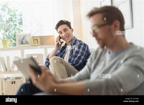 Gay Lifestyle Men Relaxing Together Hi Res Stock Photography And Images Alamy