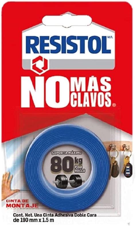 Resistol No Más Clavos Cinta de Montaje Azul cinta adhesiva doble cara