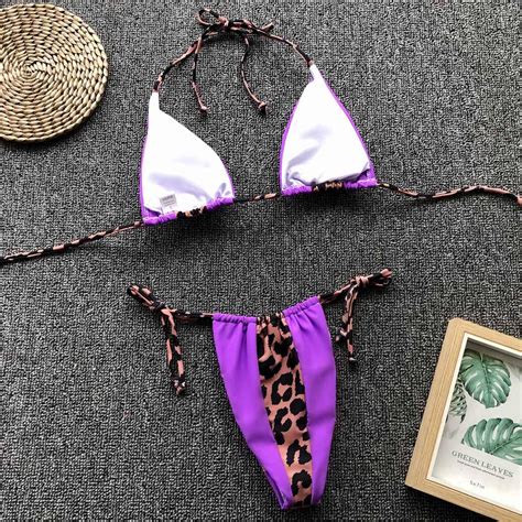 Buy Lovehouse Women Sexy Leopard Bikini Push Up Pad Swimwear Bathing