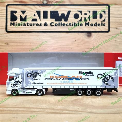 jual renault  trailer box koblar transport herpa miniatur skala