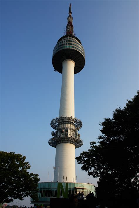 Free Images : landmark, water tower, steeple, seoul, republic of korea ...