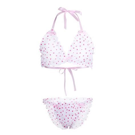 Heart Print Bikini Sissylover