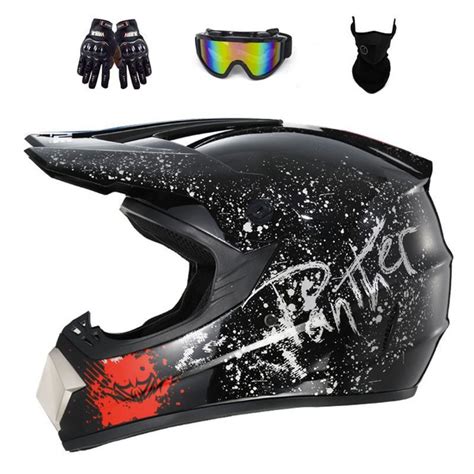 Кроссовый мотошлем VIRTUE с очками и перчатками, XL - купить с ...