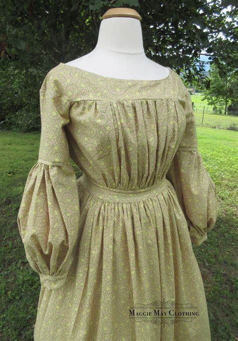 The 1830s 1840s brooks dress – Artofit