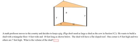 Solved A Math Professor Moves To The Country And Decides To Chegg