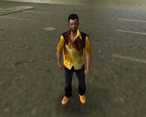 Рубашка с огнем для GTA Vice City