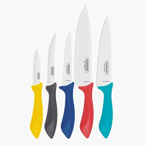 Tramontina Affilata Pieces Knife Set With Stainless Steel Blade And