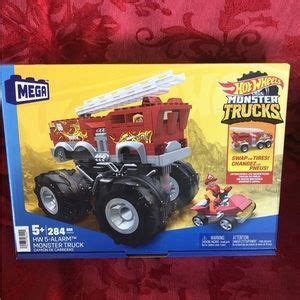 Mattel Toys Mega Hot Wheels 5 Alarm Monster Truck Building Set Poshmark