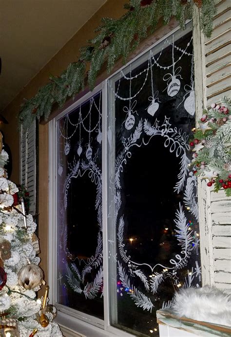 10 Christmas Window Painting Ideas Decoomo