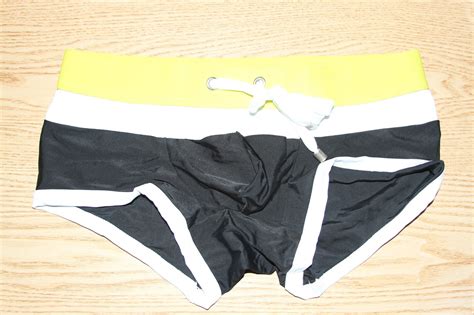 Seobean Men S Low Rise Swimwear Trunks Boxer Brief Bikini Swimsuit Ebay