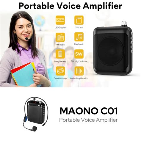 Maono C Portable Rechargeable Voice Amplifier Msl Digital Online Store