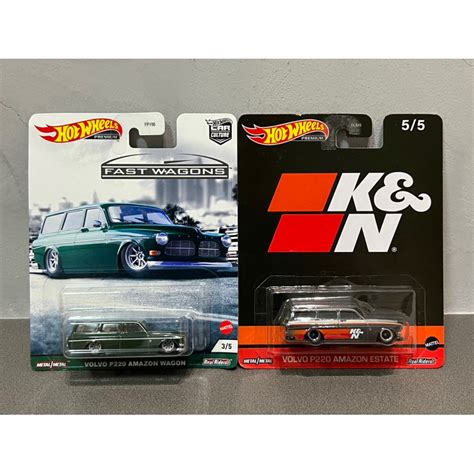 Hot Wheels Premium 風火輪 Volvo P220 Amazon Estate K N Wagon 膠胎 蝦皮購物