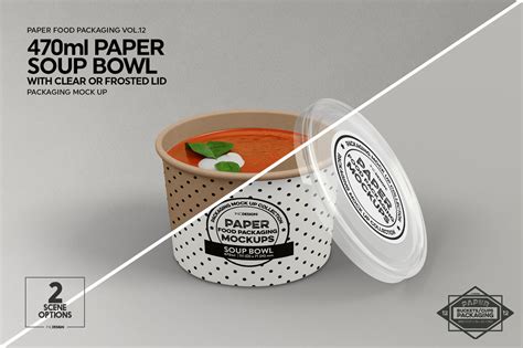 Vol Paper Food Box Packaging Mockup Collection By Inc Design Studio